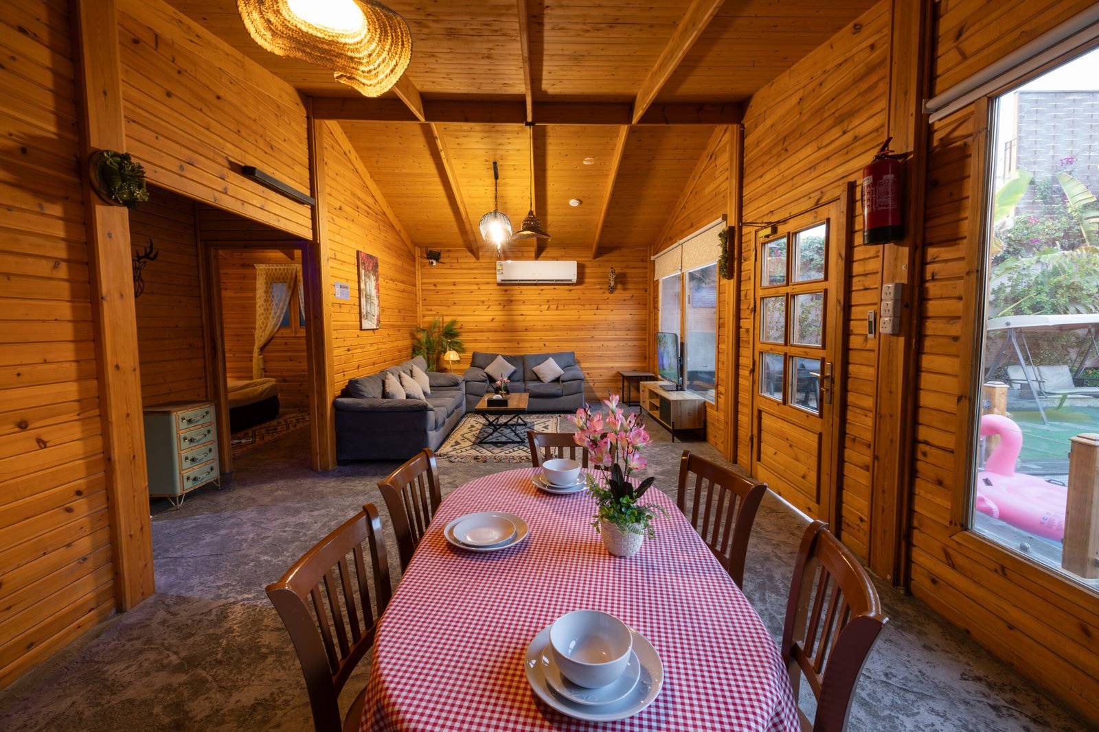 كوخ هايدي - الصالة